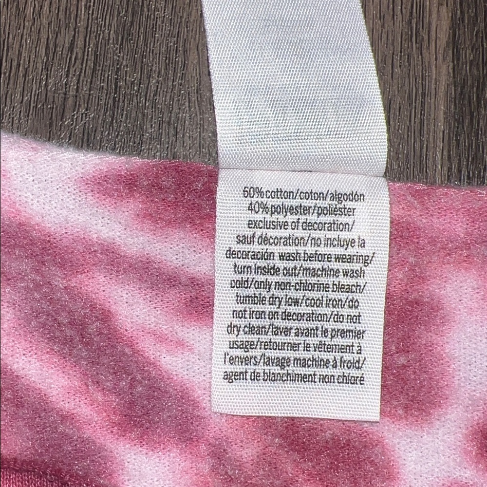 NWOT Victoria’s Secret PINK Tie-Dye Indiana IU Cropped Sweatshirt - Picture 4 of 6